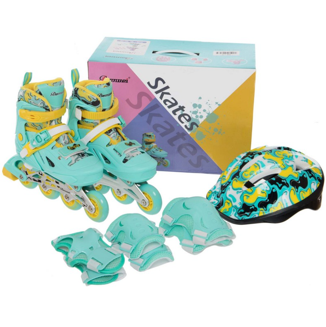 Набір розсувних роликових ковзанів "Banwei BW-220 М" зелений