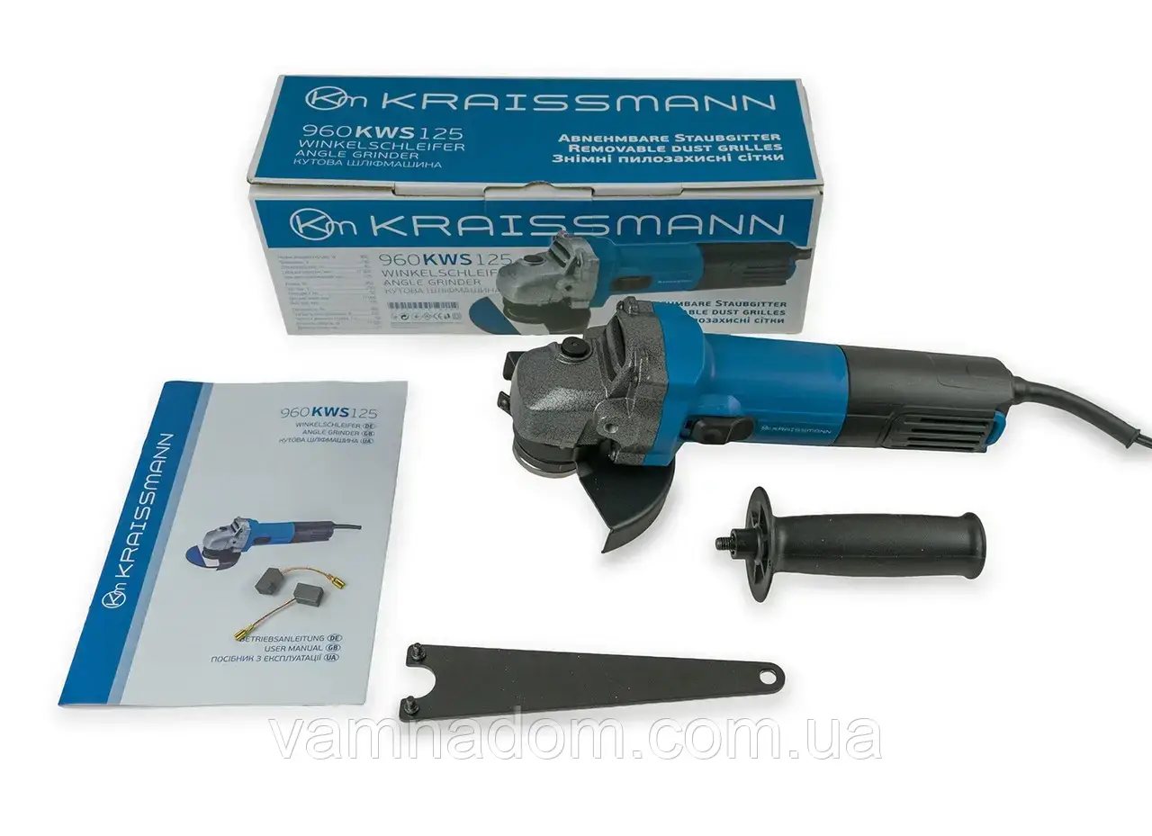 Болгарка KRAISSMANN 960-KWS-125, фото 1