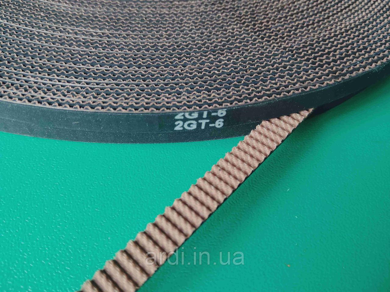 Ремінь зубчастий синхронний GT2 ( 2GT ) 6мм