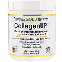 Пептиды коллаген UP без ароматизаторов California Gold Nutrition 16.36 унций 464 г UT, код: 5531107