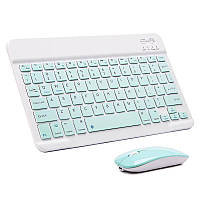 Комплект безпроводні мишка та клавіатура на акумуляторі для пк, телефону, планшета на Android та IOS
