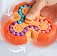 Развивающая игрушка головоломка антистресс спиннер оранжевый аналог кубик Рубика (АА)