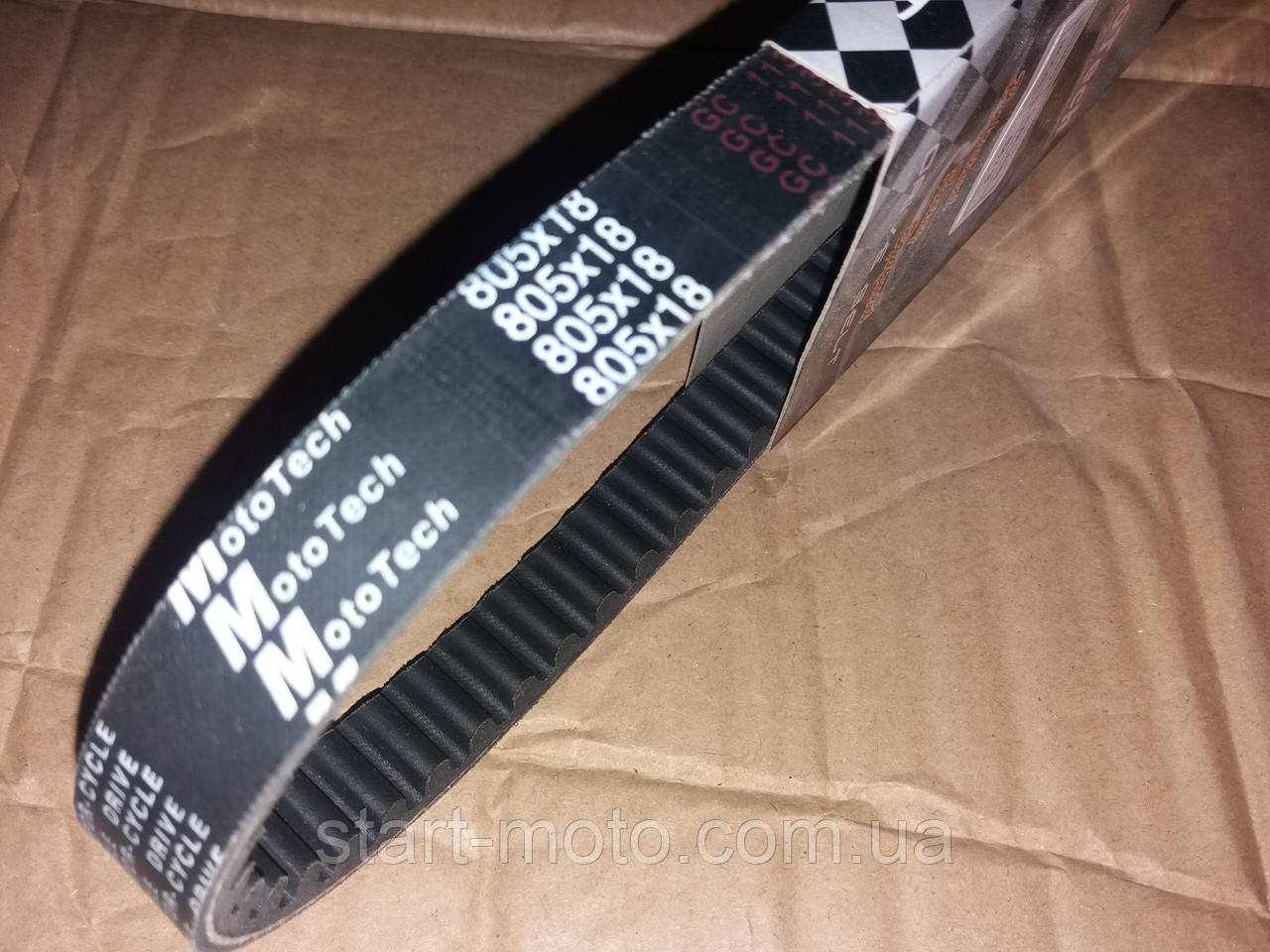 YAMAHA GEAR ремінь варіатора 805×18mm фірма MotoTech — Оригінал Тайвань, фото 1