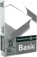 Офисная бумага (А4, 80г/м2, 500 листов) International Paper Basic