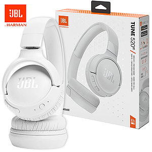 Бездротові навушники JBL Tune 520BT 57 годин BT5.3 White (JBLT520WHTEU) Оригінал!