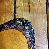 Кулон-український сувенір-з мініатюрним розписом на зрізах гілочок 30х20 мм, фото 3