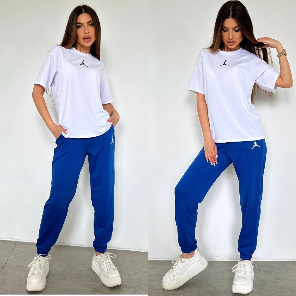 Жіночий літній спортивний костюм: футболка та штани, фото 1