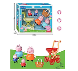 Фгурки героїв мультфільму свинка Ігровий набір героїв Свинка Пеппа 552-3, фото 3