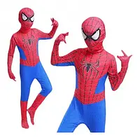 Человек Паук Костюм Спайдер Мэн Spider Man Комбинезон + Балаклава (S 100-110см)