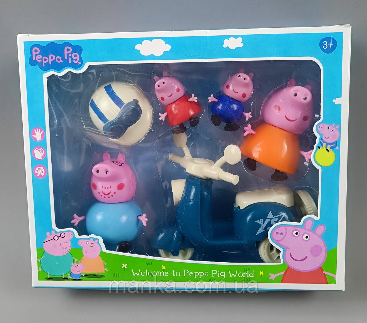 Фігурки героїв мультфільму свинка 552-6, фото 1