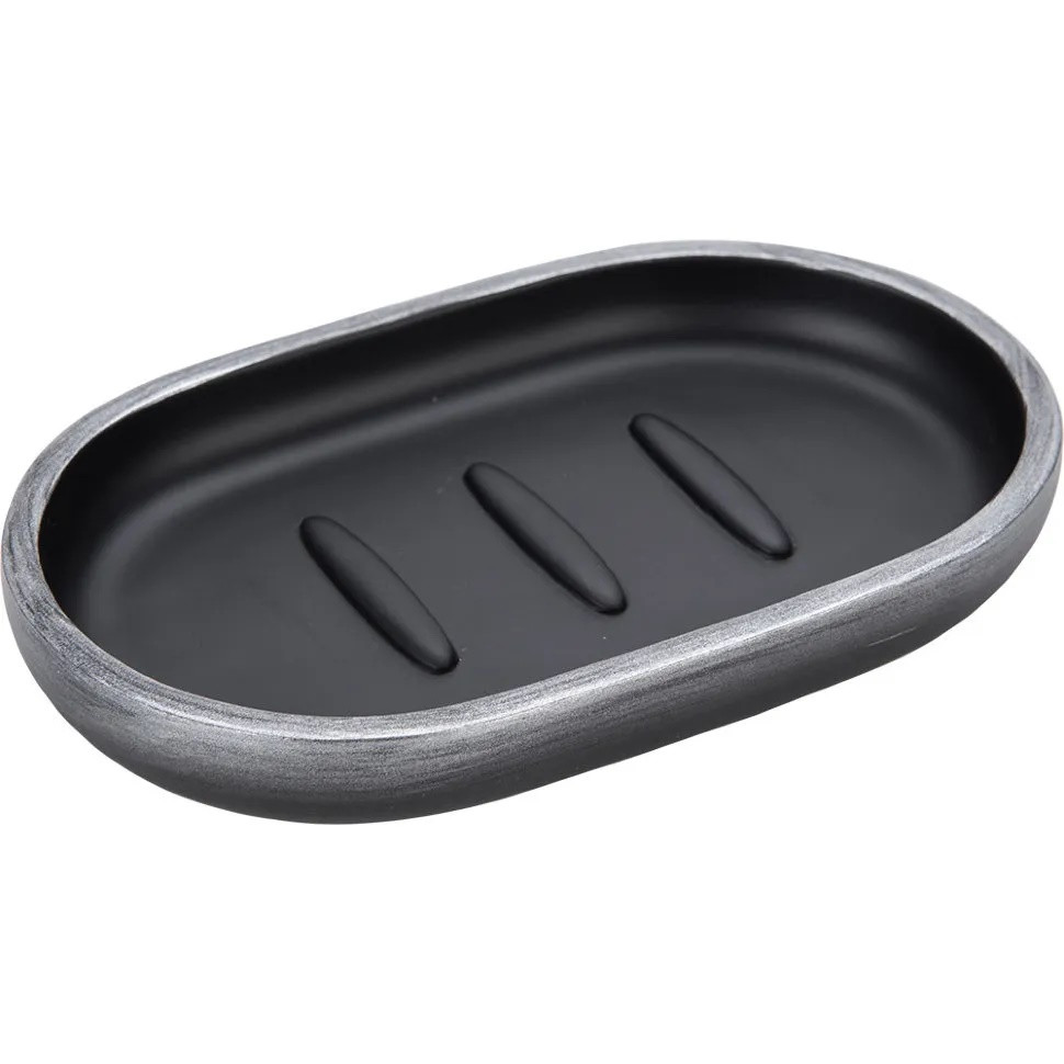 Мильниця Trento Silver Stone, сіра, полістоун (57912)