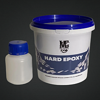 Прозрачная эпоксидная смола HARD EPOXY для объемный заливок столешниц. Толщина слоя (до 7см) 1кг