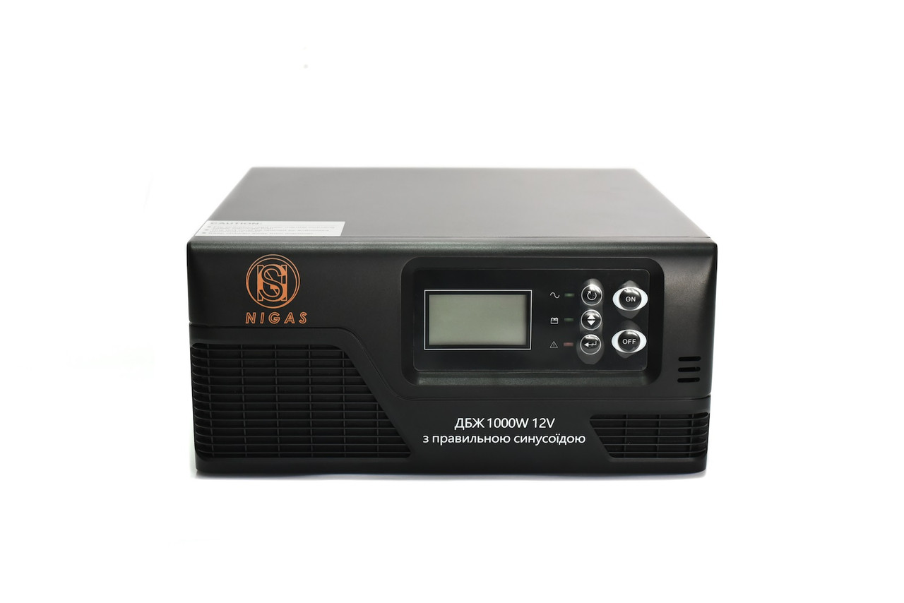 ДБЖ з правильною синусоїдою Nigas 1000Вт 12V