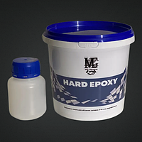 Прозрачная эпоксидная смола HARD EPOXY для объемный заливок столешниц. Толщина слоя (до 7см) 2кг