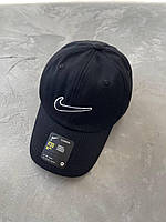 Кепка Nike Swoosh черная с вышитым логотипом