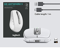 Профессиональная Беспроводная Мышь Logitech MX Anywhere 3 Original White