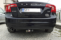 Фаркоп Volvo S60 II 2008-2017 (Вольво S60 2) оцинкований Швидкознімний автомат на ручці