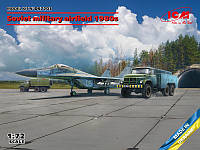 Военный аэродром, 1980-е. (Микоян-29 «9-13», АПА-50М  , командирская машина ЗиЛ-131 и аэродр   ish