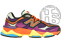 Женские кроссовки New Balance 9060 Purple Orange Yellow U9060NBX