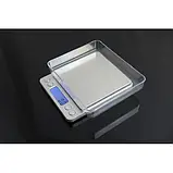 Ваги ювелірні електронні з 2 чашами 0,1-3000 г Domotec MS-1729A, фото 4