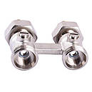 Вузол нижнього підключення SOLOMON 3/4″ для панельного радіатора (прямий кульовий) NV 5103, фото 2