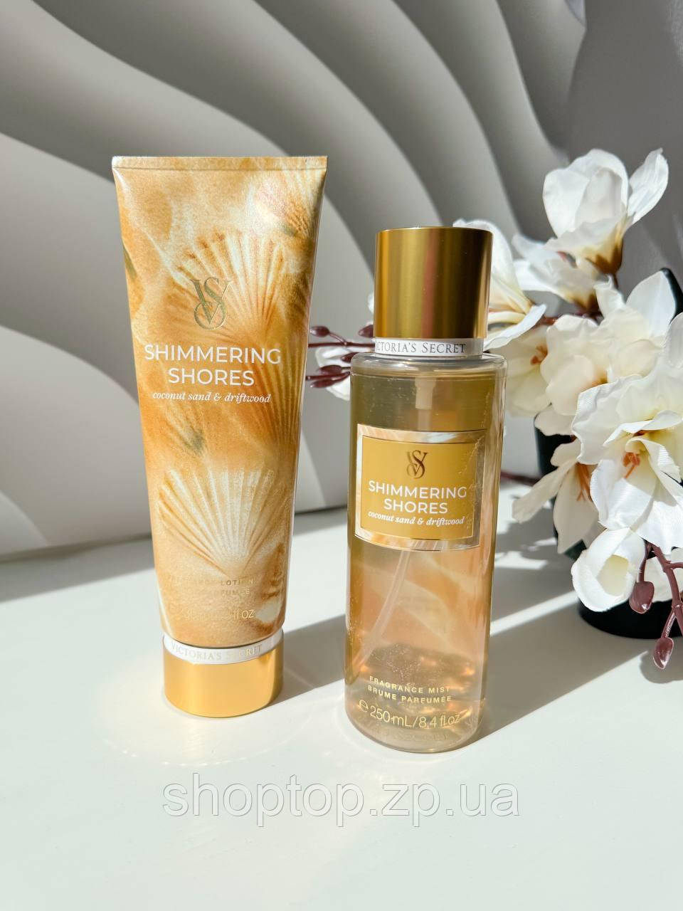Подарунковий набір Victoria's Secret Shimmering Shores Лосьйон 236 мл + Міст 250 мл