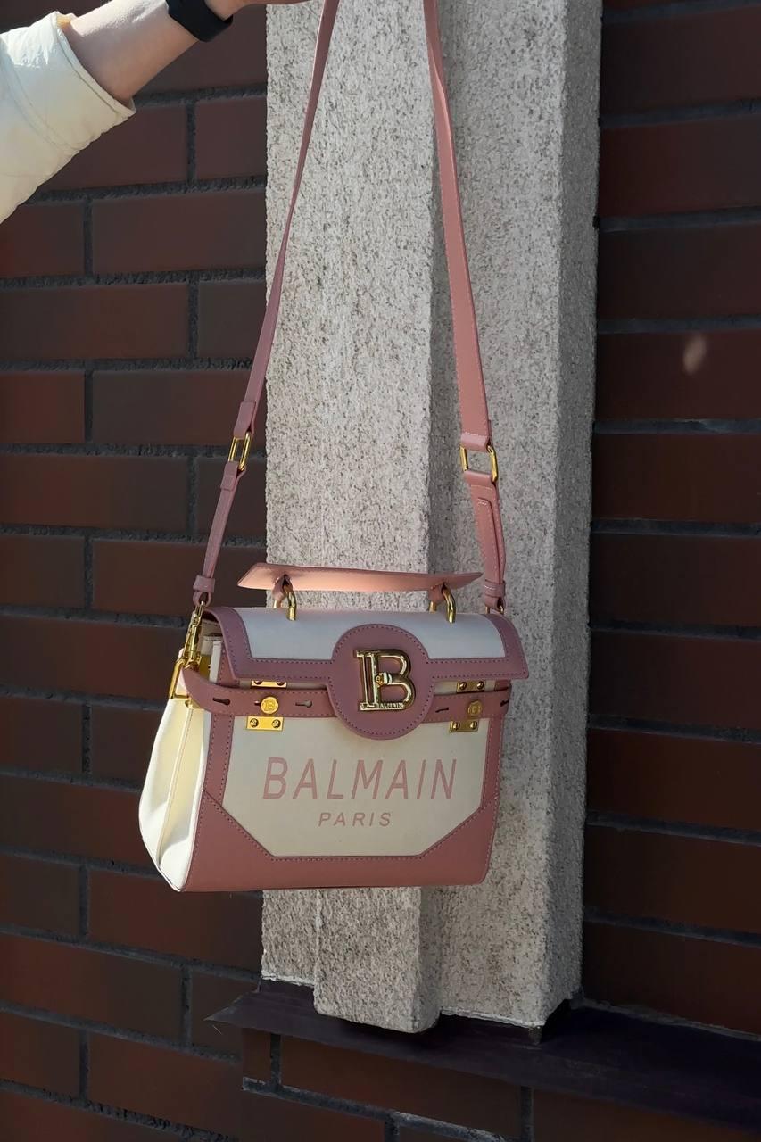 Жіноча сумка Бальман рожева Balmain Pink, фото 1