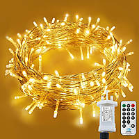 Гирлянда водонепроницаемая LITYBY Fairy Lights Plug in, 15 м/49 футов (теплый белый)