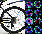 Підсвітка коліс веселка 32 LED SPOKE Light Велопідсвітка коліс (32 малюнки), фото 3