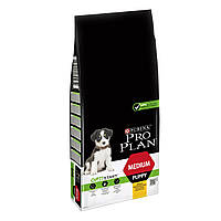 Сухий корм Purina Pro Plan Dog Medium Puppy Optistart для цуценят середніх порід, з куркою, 14 кг