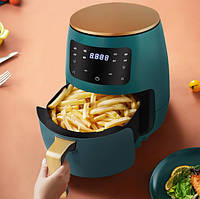 Аэро-фритюрница AIR FRYER AIR FAYER XL-614 зеленая