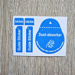 Стікер для видалення пилу при поклейці захисного скла або плівок на зкран / 1 шт