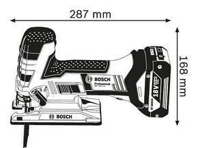 Акумуляторний лобзик Bosch GST 18 V-LI S Solo (06015A5100), фото 2