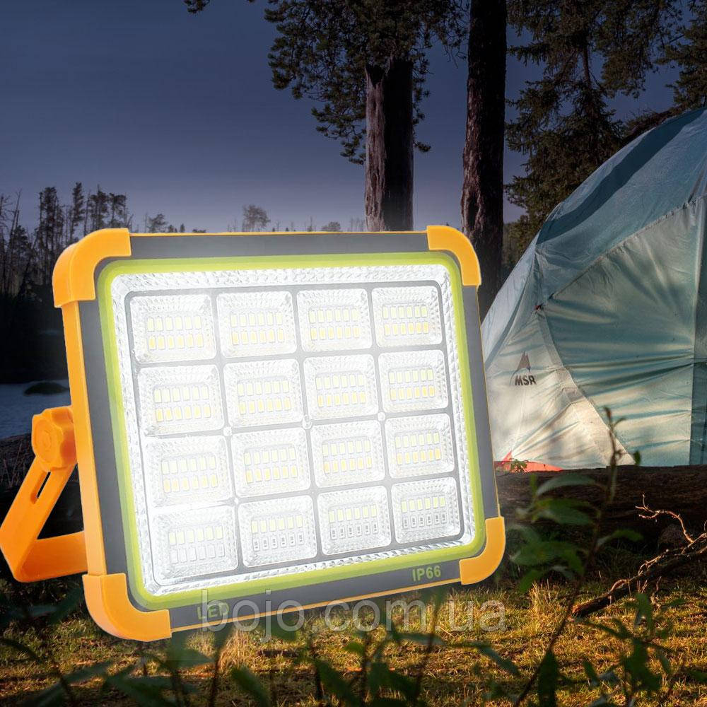 Ліхтар - прожектор Power bank Solar D9 із сонячною панеллю 12 000 mAh, 250 W