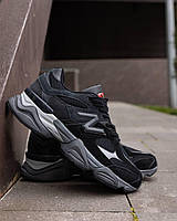 Кроссовки мужские New Balance 9060 Black Castlerock черные с серым SRV NB039