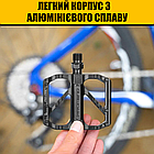 Педалі для велосипеда алюмінієві на DU підшипниках Promend R27 — 2 шт. Велосипедні полегшені педалі, фото 9