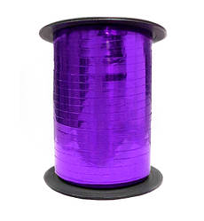 Стрічка для повітряних кульок, довжина - 150 м, ширина - 5 мм, колір - фіолетовий металік