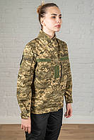 Китель летний пиксель рип стоп камуфляж форменный зсу женский куртка pixel тактическая ВСУ полевая армейская