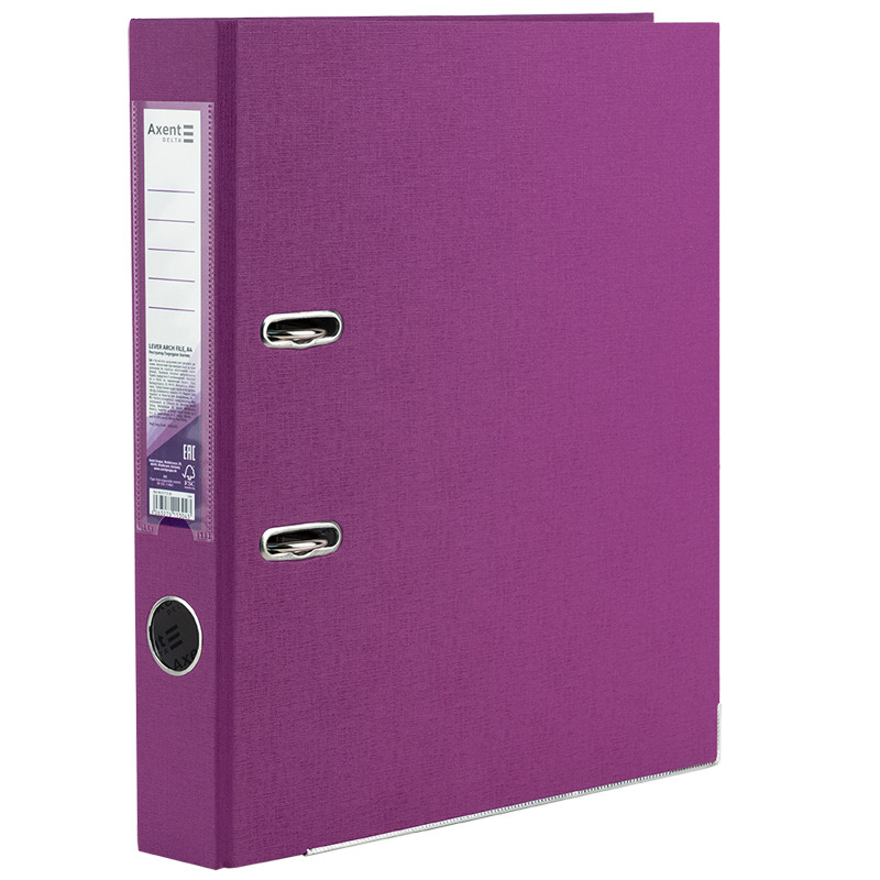 Папка-реєстратор одностор. PP 5 cм, зібрана, бузкова, фото 1