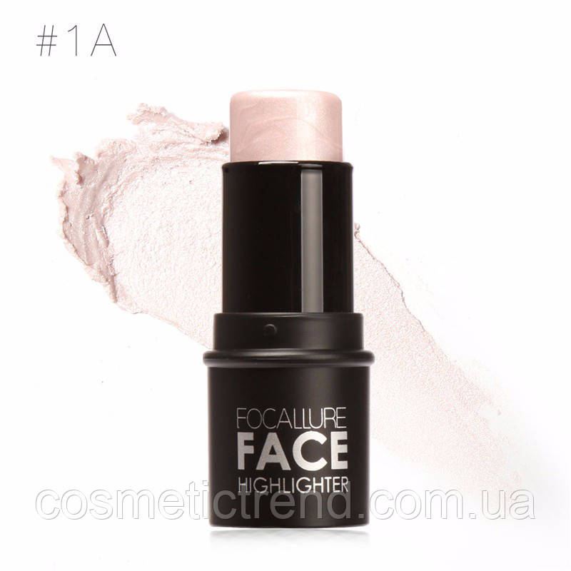 Хайлайтер-стик кремоподібний Focallure Bling Highlighter Creamy #1 (Silver) 12 ml (уцінка, брак паковання)