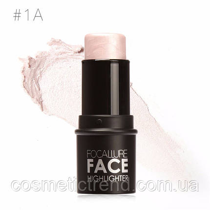 Хайлайтер-стик кремоподібний Focallure Bling Highlighter Creamy #1 (Silver) 12 ml (уцінка, брак паковання), фото 1
