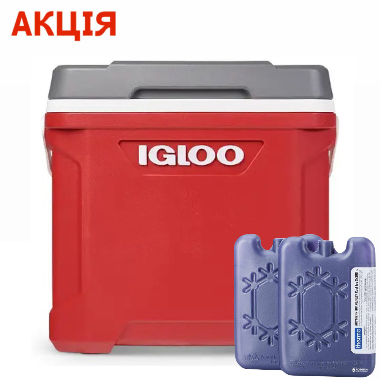 Термобокс Igloo Latitude 30, 28 л, красный, сумка холодильник ...