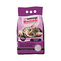 Бентонитовый наполнитель Super Benek Compact для кошачьего туалета, с ароматом лаванды, 10 л.