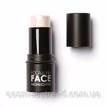 Хайлайтер-стик кремоподібний Focallure Bling Highlighter Creamy #1 (Silver) 12 ml (уцінка, брак паковання), фото 4