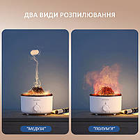 Компактний зволожувач повітря ультразвуковий Doctor-101 Volcano з ефектом вогню і підсвічуванням двома кольорами, фото 6