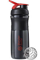 Шейкер спортивный (бутылка) BlenderBottle SportMixer Flip 28oz/820ml Black/Red Im_950