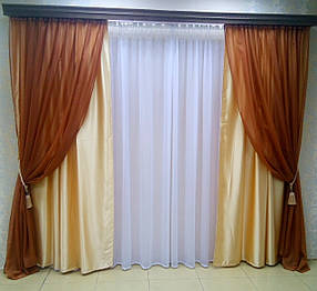 Готовий комплект штор "Артеміда" (Золото)