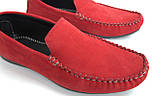 Мокасини червоні замшеві літні стильне чоловіче взуття літнє Rosso Avangard Alberto Red, фото 8