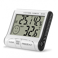 Термометр, гигрометр, метеостанция, часы Generic DC103 + выносной датчик Im_240