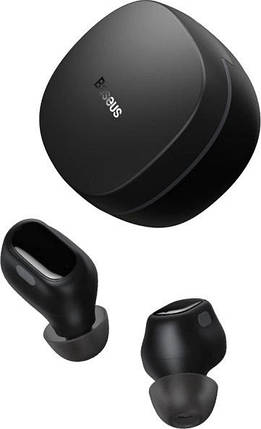 Навушники Baseus Encok WM01 TWS бездротові Bluetooth вкладиші сенсорні з мікрофоном для телефона Чорний, фото 2